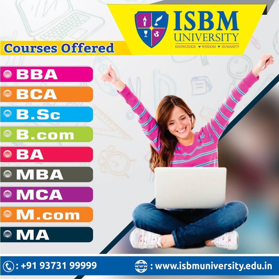 ISBM University, Chhura, School of Commerce School of Management School of Science School of Arts and Humanities School of Engineering and Technology School of Library