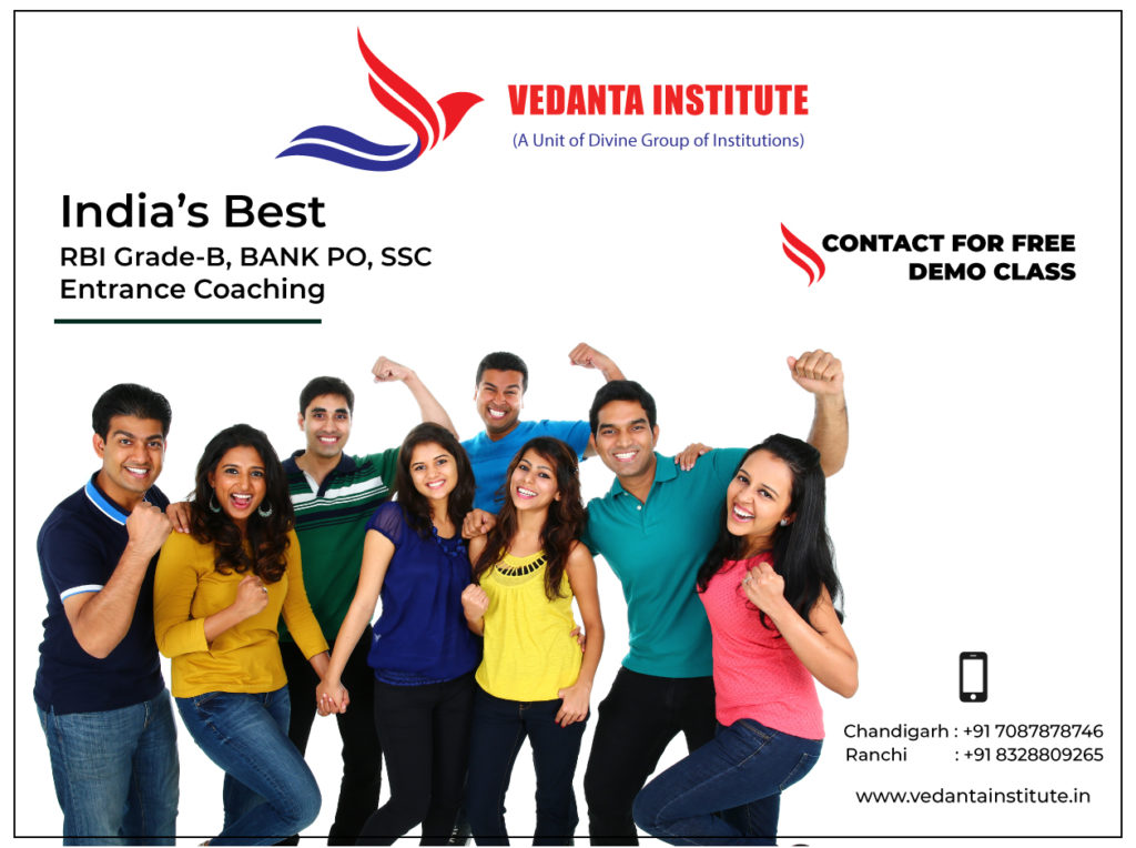 Vedantainstitute - Bank PO Coaching Institute, Chandigarh, Banking Exam Coaching, SSC Coaching, CDS Coaching, NDA Coaching